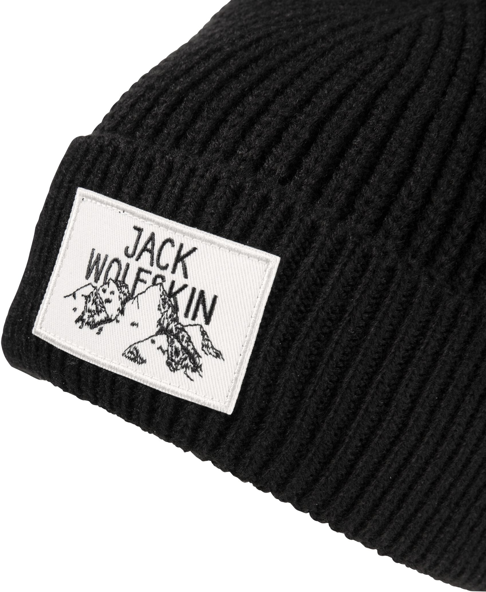Шапка Jack Wolfskin Badge Beanie A61610-6000 чёрный фото 7