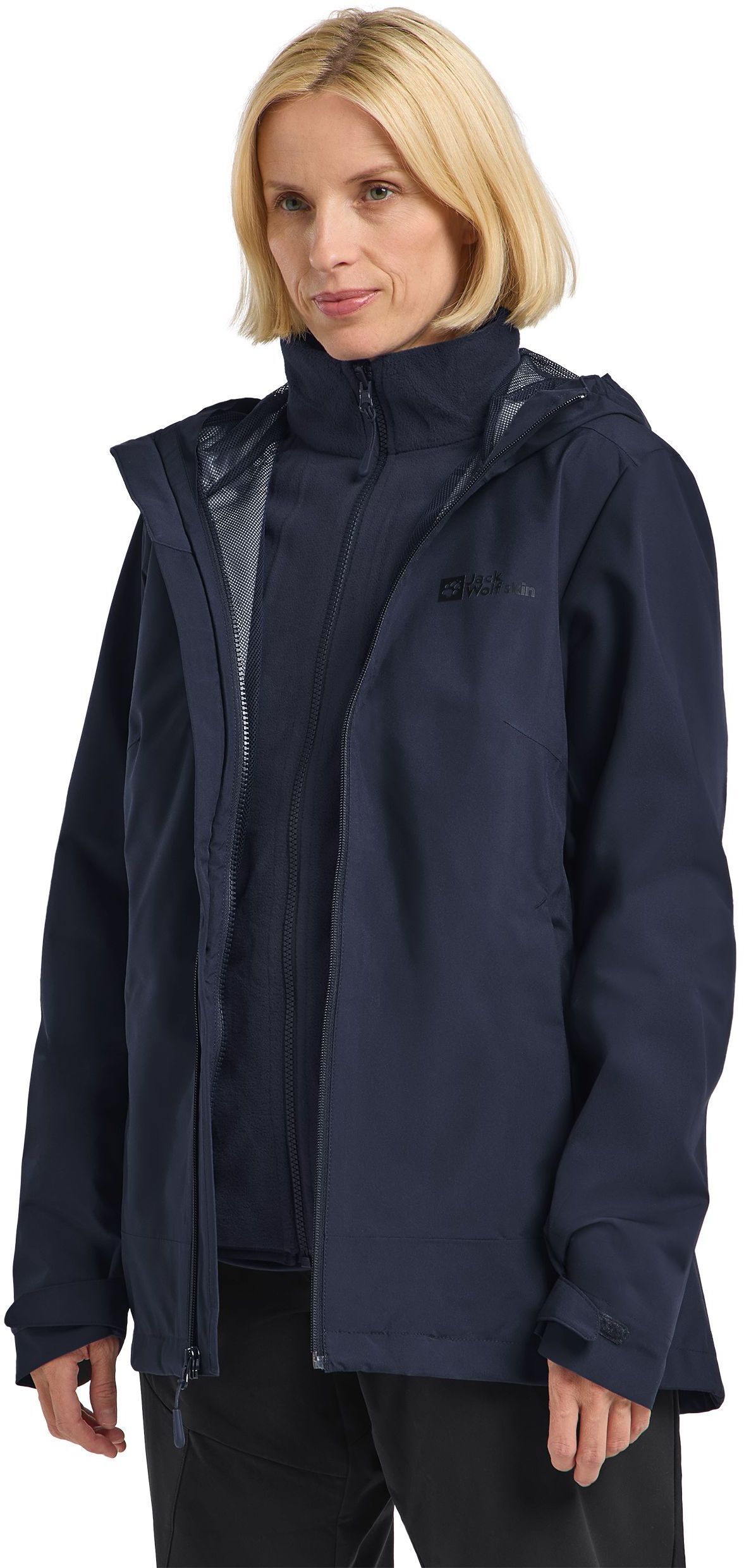 Куртка жіноча Jack Wolfskin Moonrise 3In1 Jkt W 1115621-1010 XS темно синяфото3