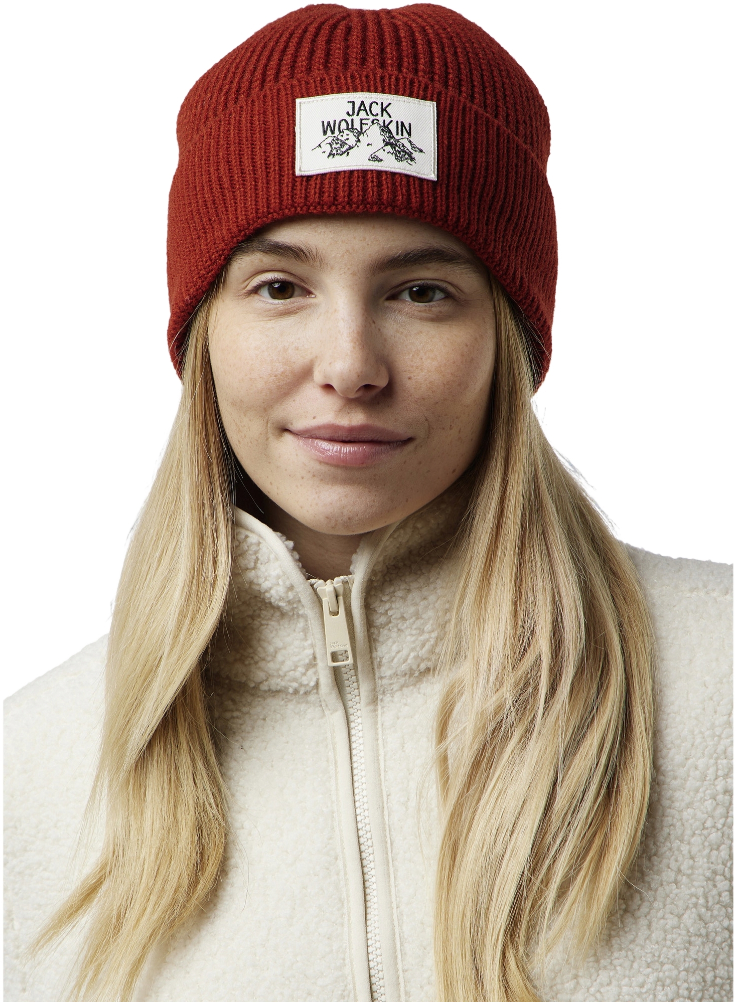 Шапка Jack Wolfskin Badge Beanie A61610-J0126 коричневийфото
