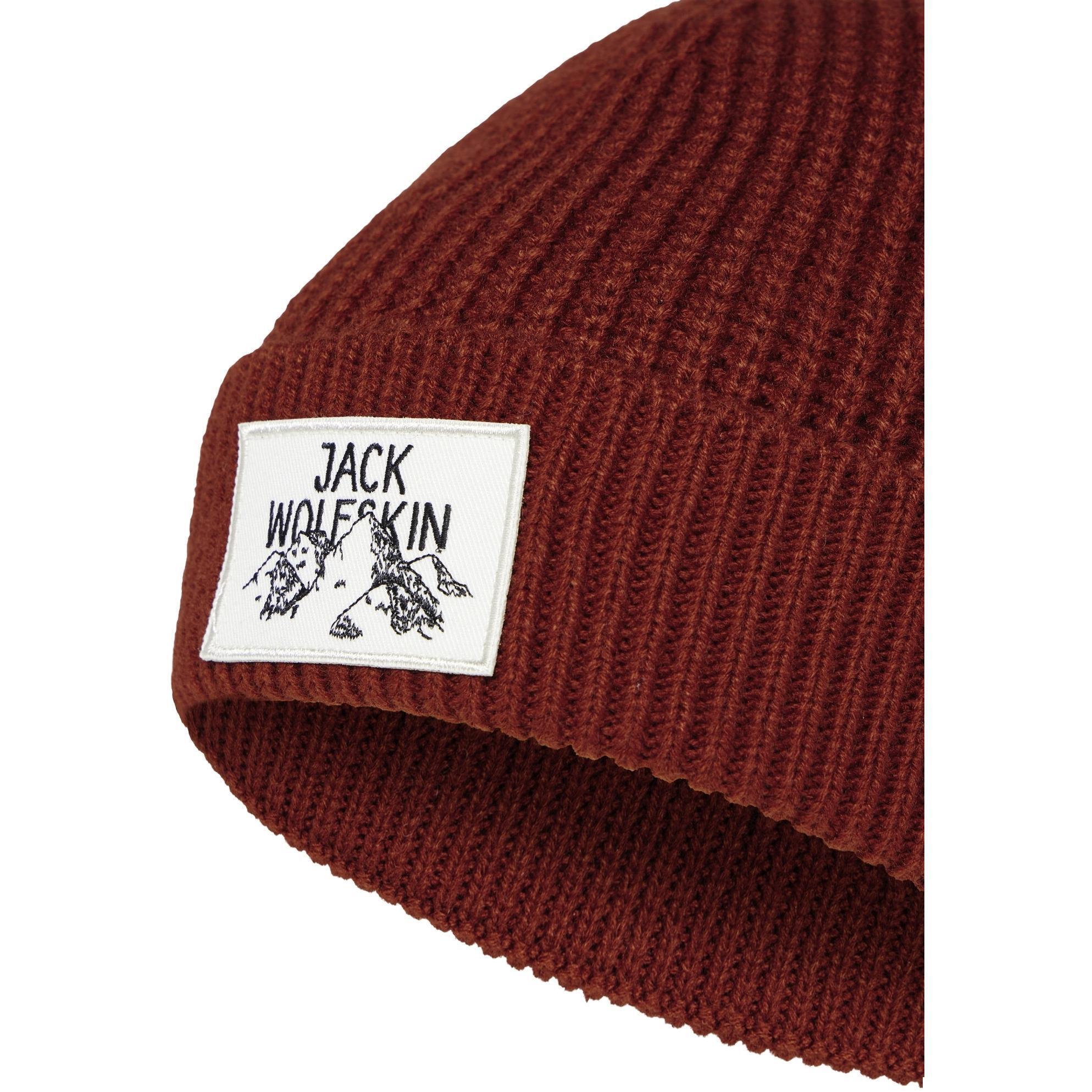 Шапка Jack Wolfskin Badge Beanie A61610-J0126 коричневийфото