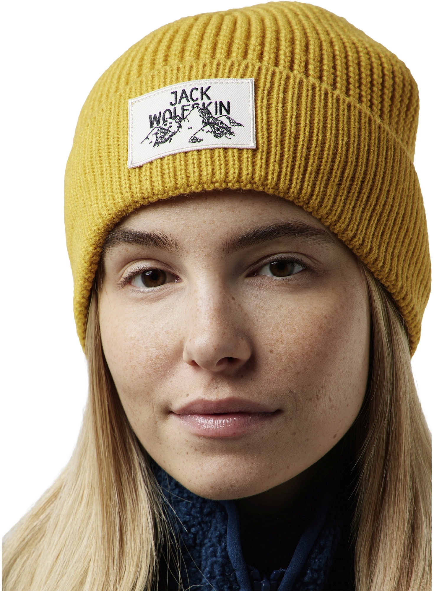 Шапка Jack Wolfskin Badge Beanie A61610-M0042 жовтафото
