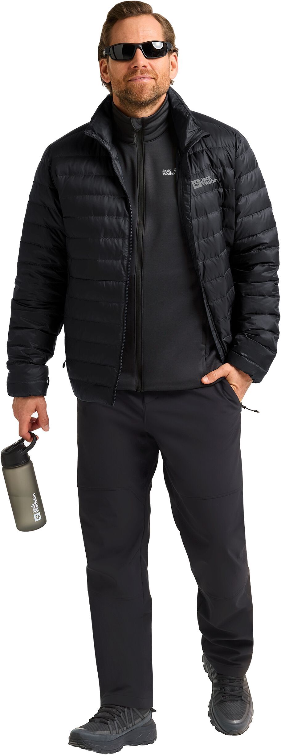 Пуховик мужской Jack Wolfskin Pilvi Down Jkt M Rds 1207701-6000 L чёрный фото 3