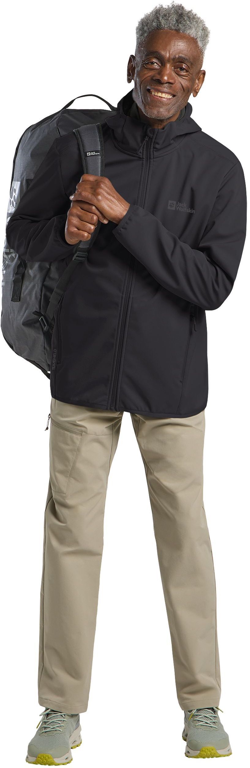 Куртка чоловіча Jack Wolfskin Bornberg Hoody M 1307471-6000 XL чорнафото3