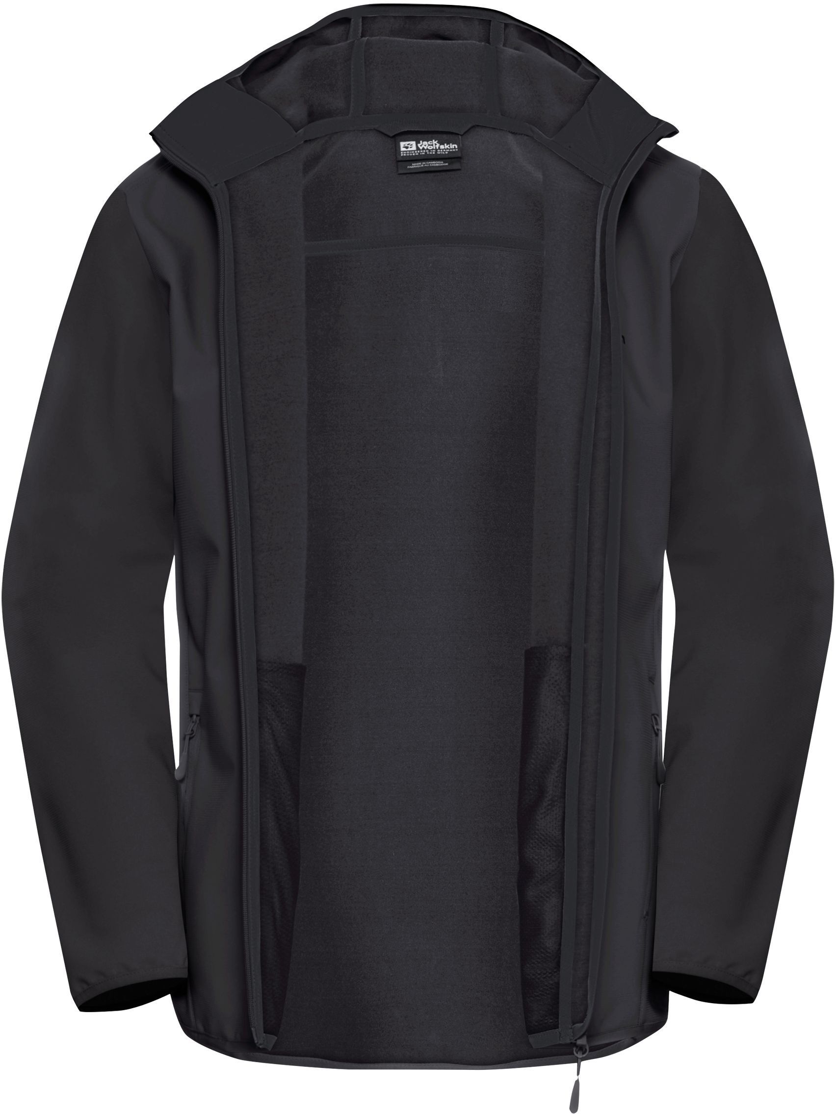 Куртка чоловіча Jack Wolfskin Bornberg Hoody M 1307471-6000 XL чорнафото8