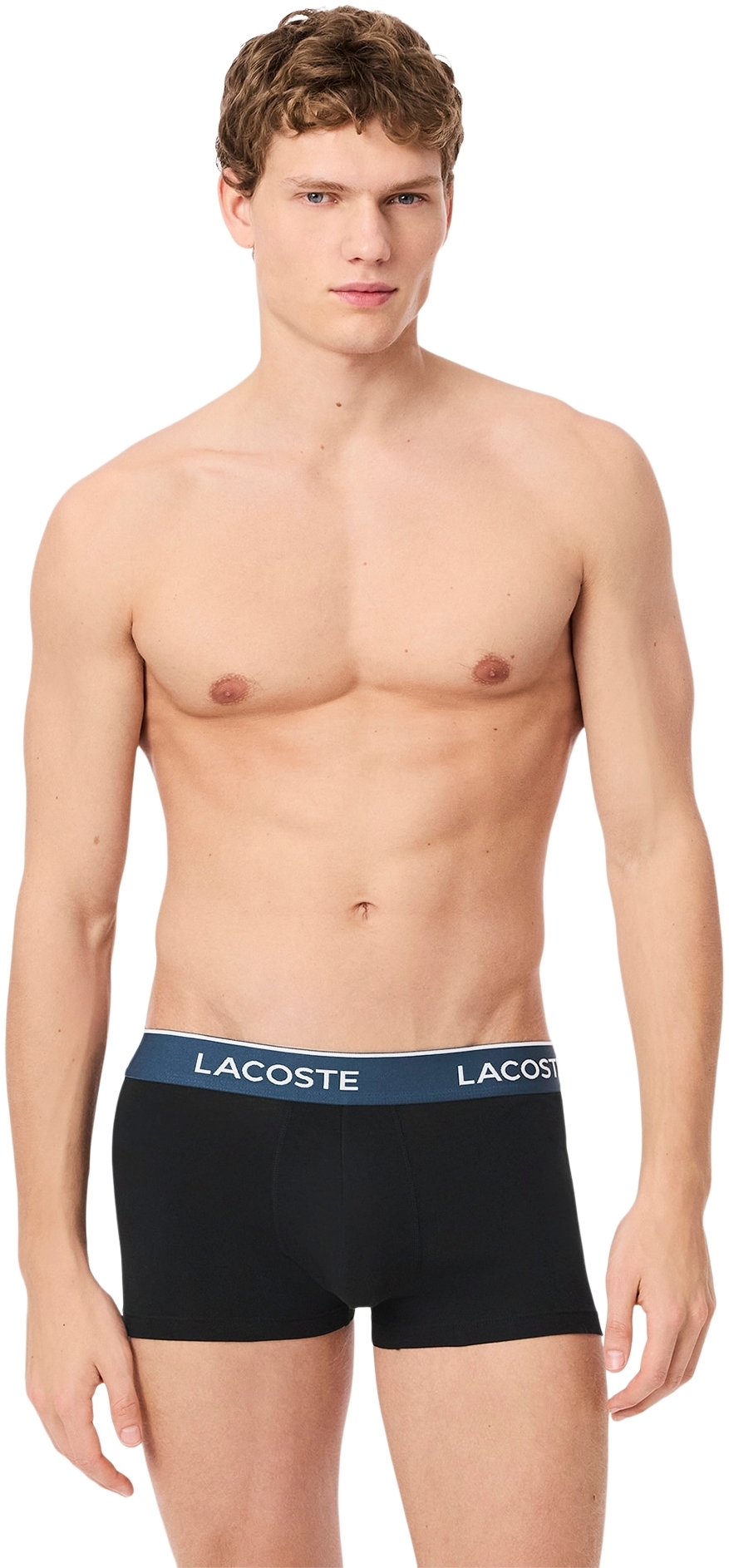 Набір чоловічих трусів Lacoste Underwear 5H1297-EIH 3шт. L чорніфото5