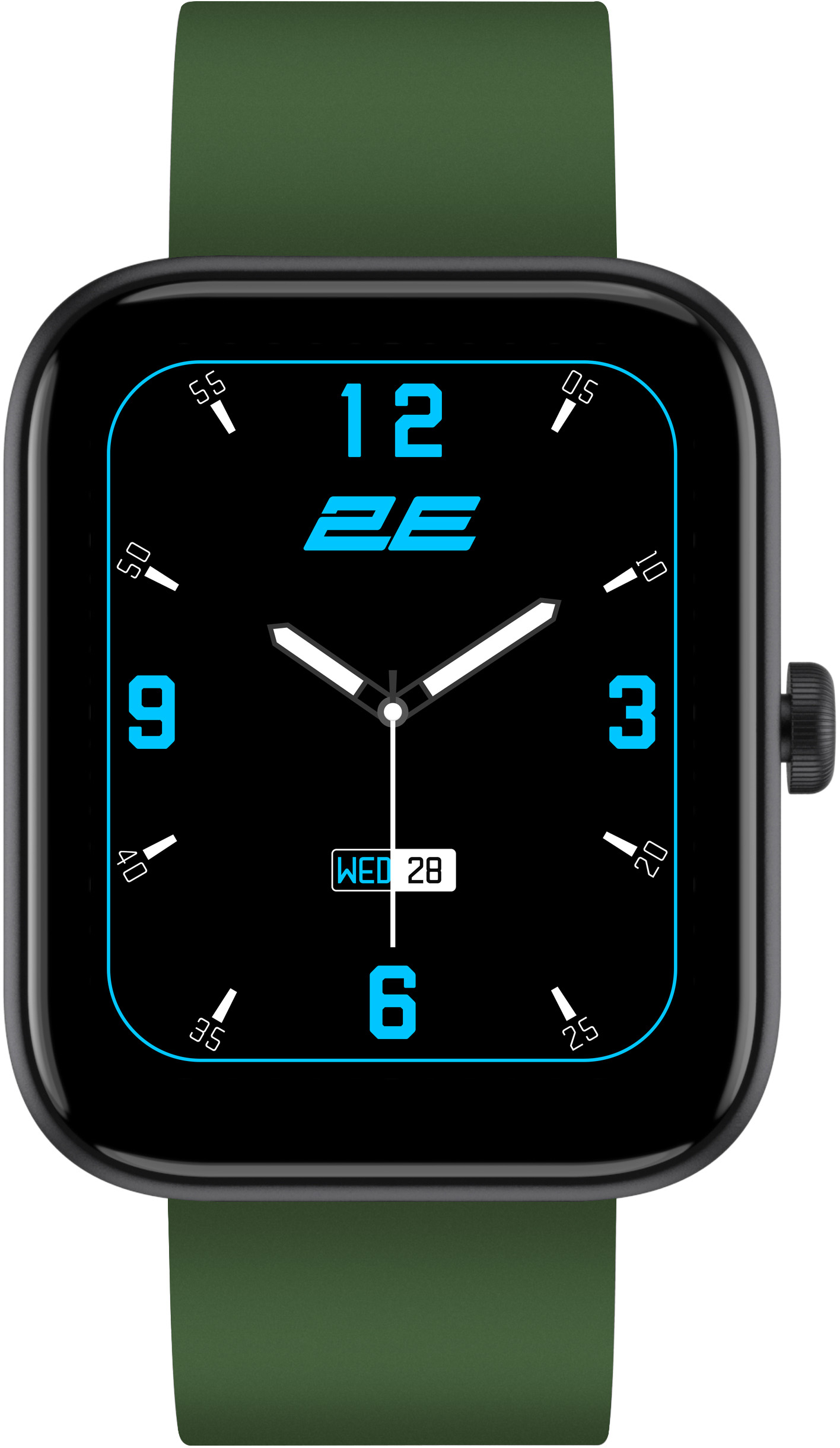 Смарт-годинник 2E Alpha SQ Music Edition 46mm Black-Green + ремінець сірий (2E-CWW40BKGN-WS)фото