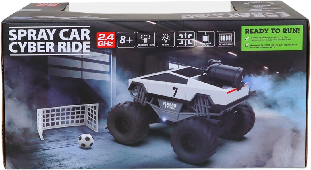 Автомобіль KS Drive на р/к – Cyber Ride вихлопна пара, білий (SL-6076RH)фото