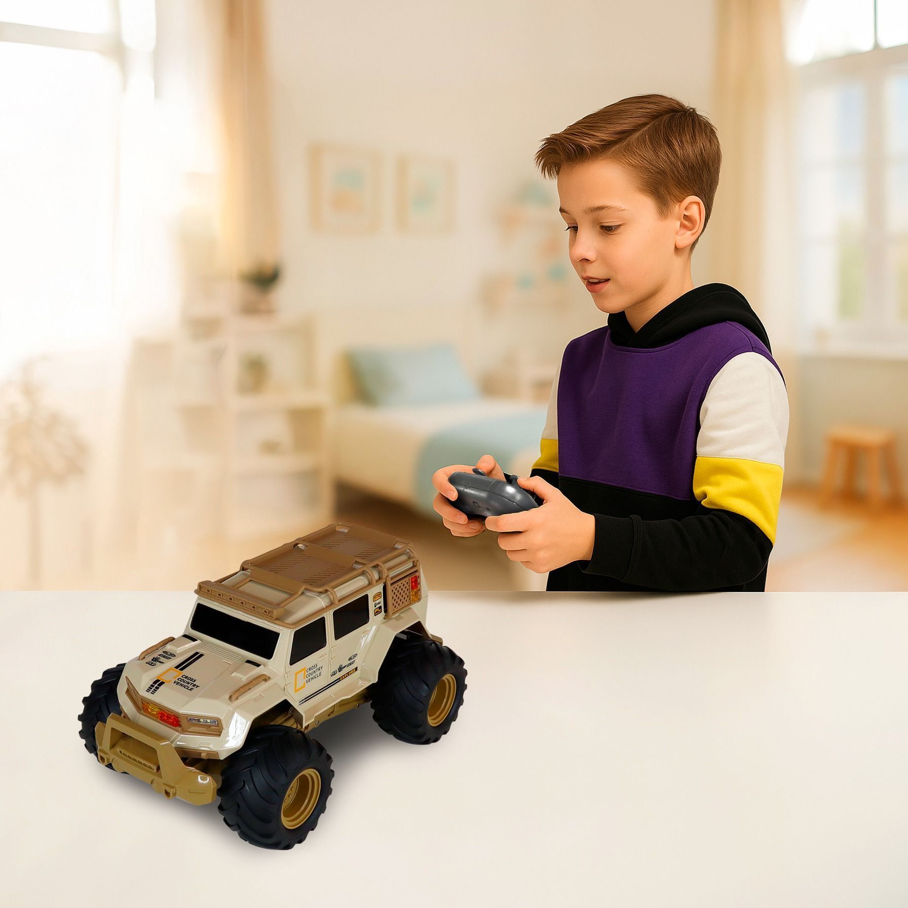 Автомобіль KS Drive на р/к – Amphibious 4WD (світло, звук) (SL-8018ARH)фото14