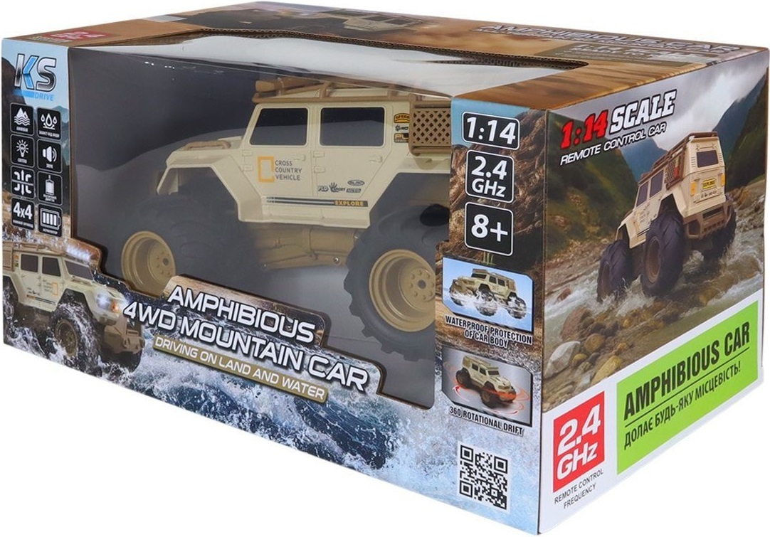 Автомобіль KS Drive на р/к – Amphibious 4WD (світло, звук) (SL-8018ARH)фото10