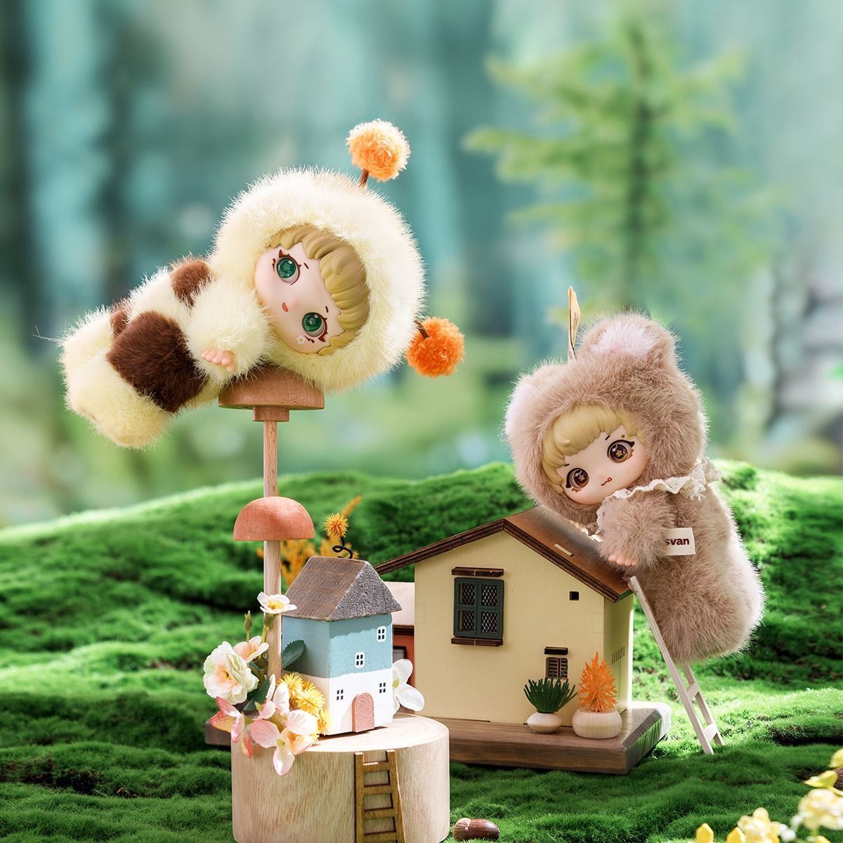 Колекційна м'яка іграшка-сюрприз з кільцем Pop Top Letsvan серії "Ziyuli" - Паті звірят (17Zl-0601)фото