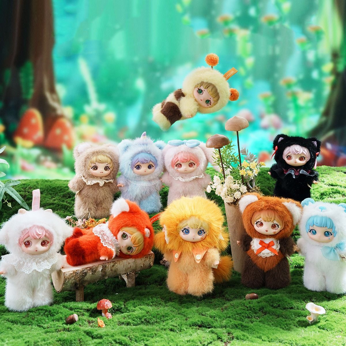 Колекційна м'яка іграшка-сюрприз з кільцем Pop Top Letsvan серії "Ziyuli" - Паті звірят (17Zl-0601)фото