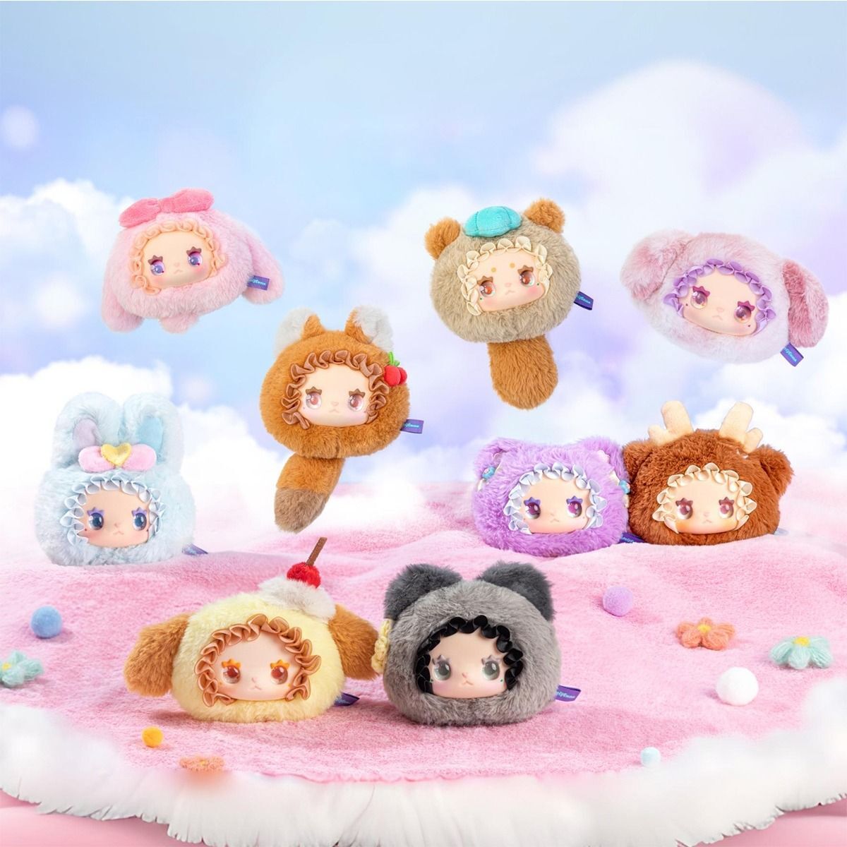 Коллекционная мягкая игрушка-сюрприз на подвесе Pop Top Lucky Emma серии "Lovely Emma" - Пушистики (MJ-000086) фото 