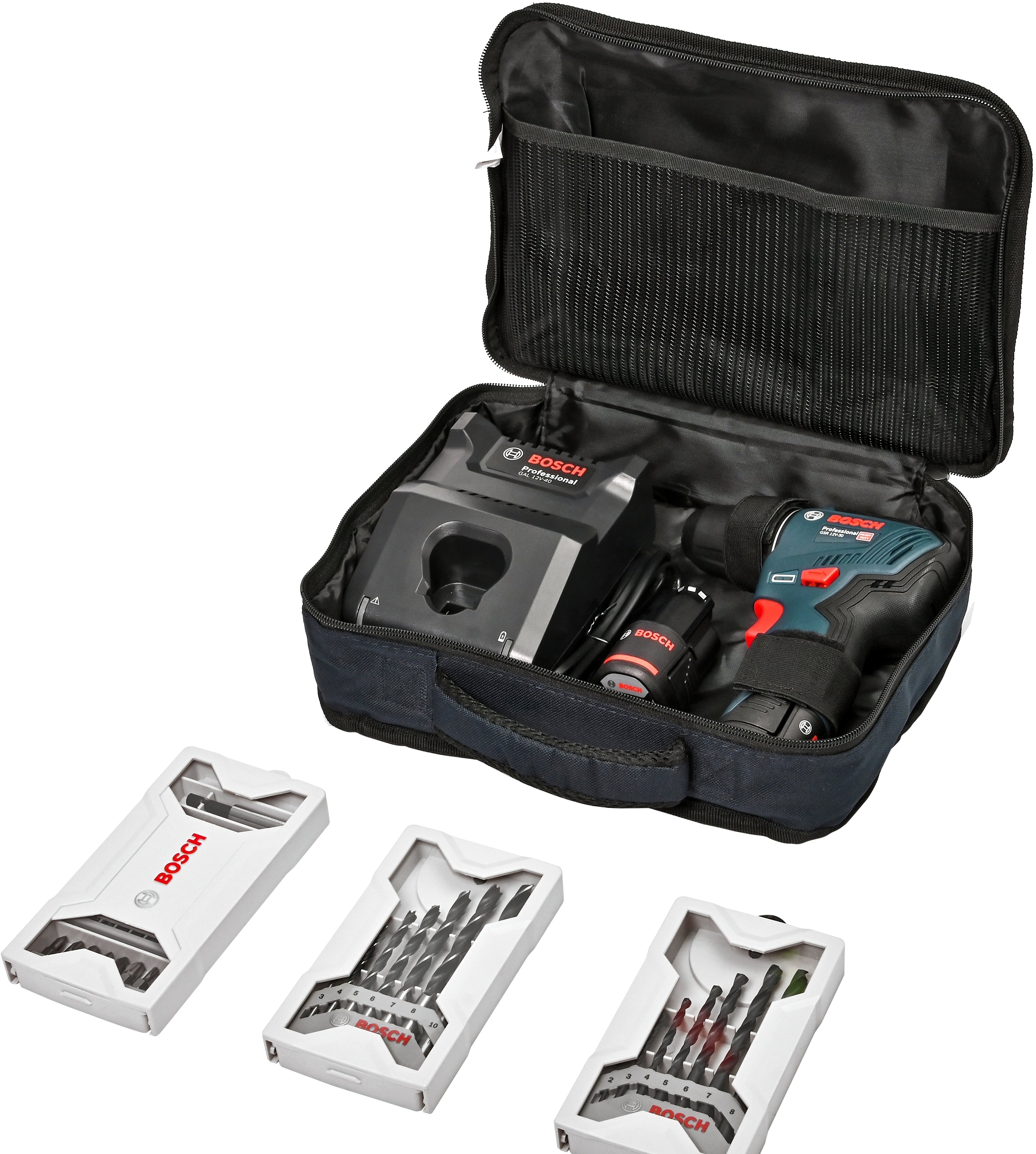 Шуруповерт-дрель Bosch GSR 12V-30 (0.601.9G9.001S) повреждена упаковка фото 
