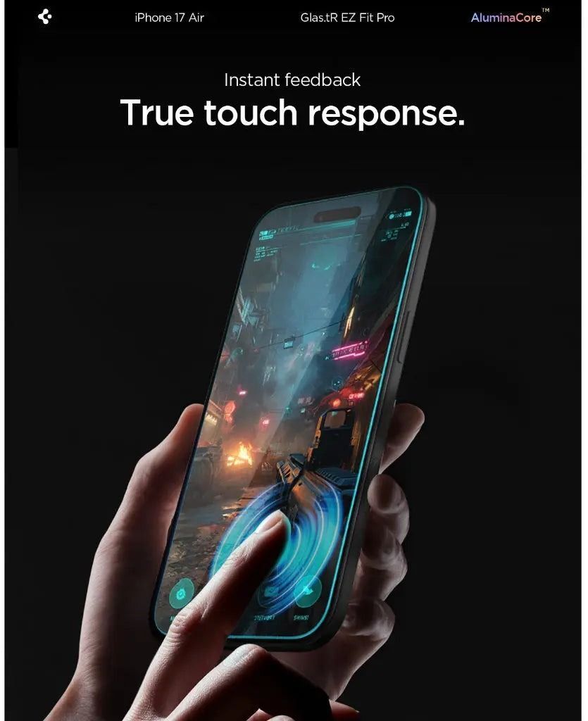 Захисне скло Spigen для Apple iPhone 17 Air Glas.tR EZ Fit Pro (AGL09870)фото