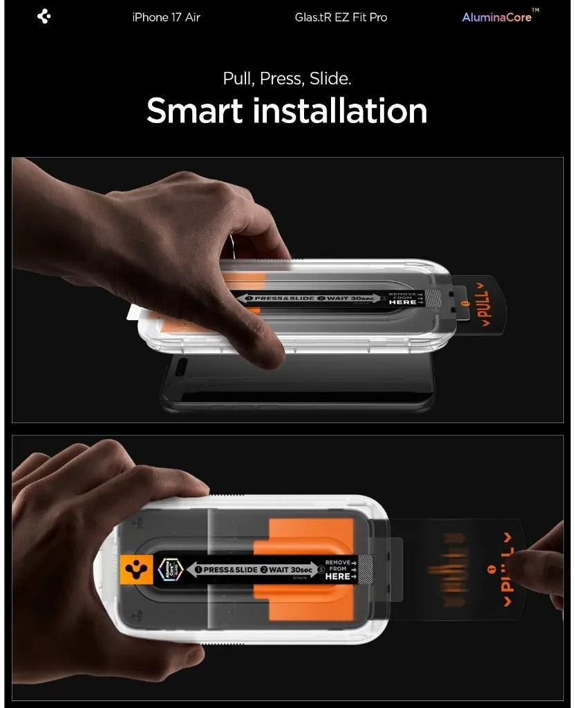 Захисне скло Spigen для Apple iPhone 17 Air Glas.tR EZ Fit Pro (AGL09870)фото