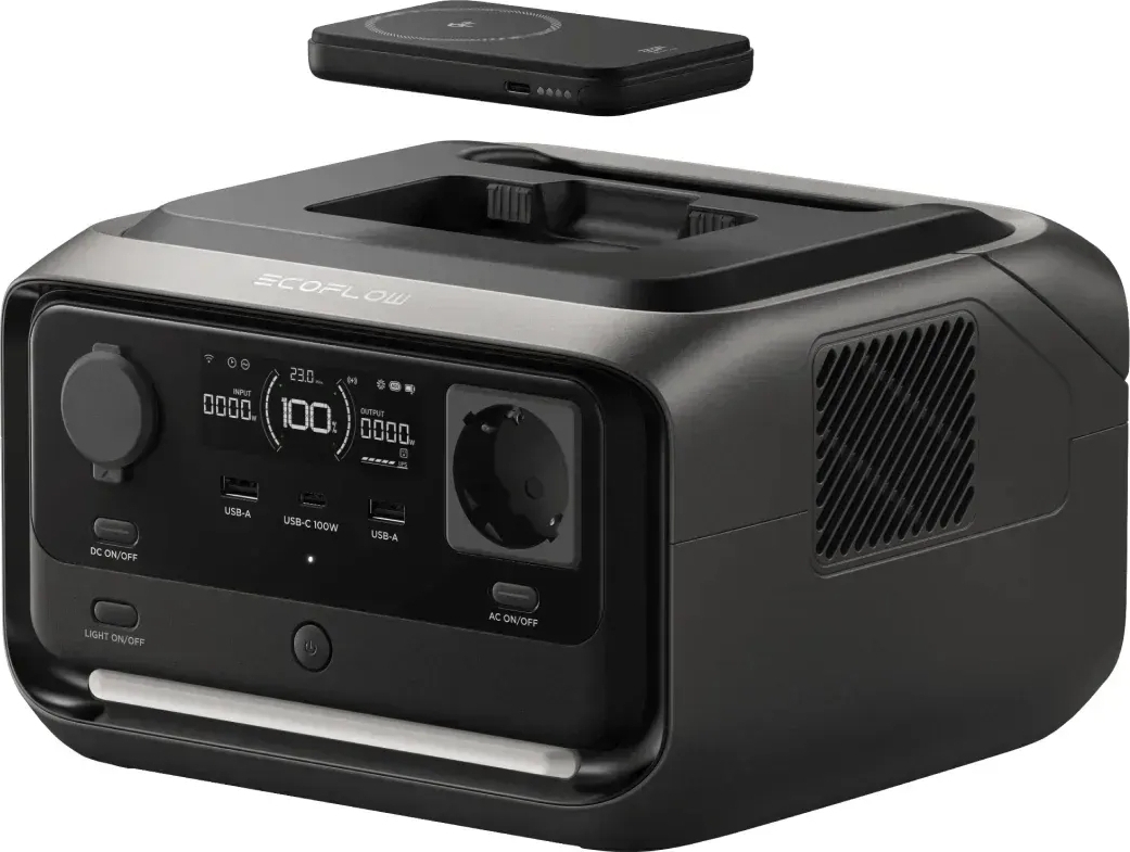 Зарядная портативная электростанция EcoFlow RIVER 3 Plus Wireless (EFRIVER3PLUS-W-EU-CBOX) фото