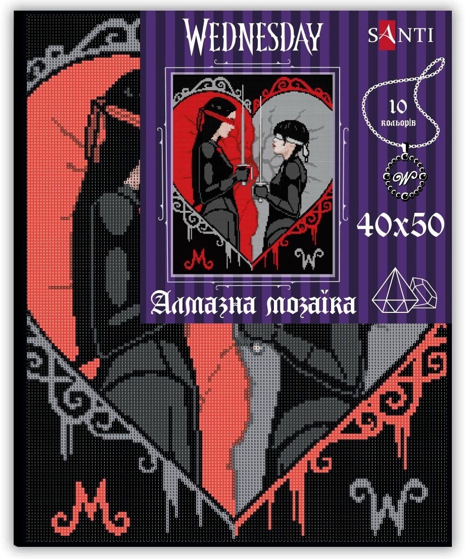 Алмазная мозаика Santi Wednesday. Duelo a ciegas, 40*50см, на подрамнике (954161) фото 2