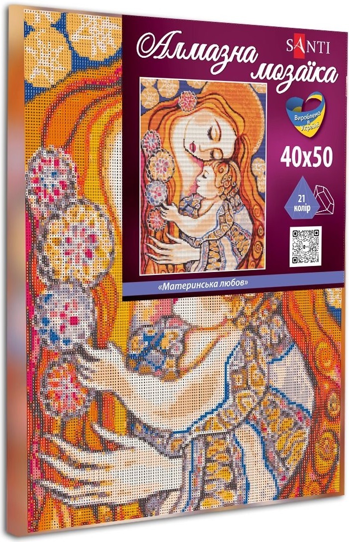 Алмазная мозаика Santi Материнская любовь, 40*50см на подрамнике (954708) фото 2