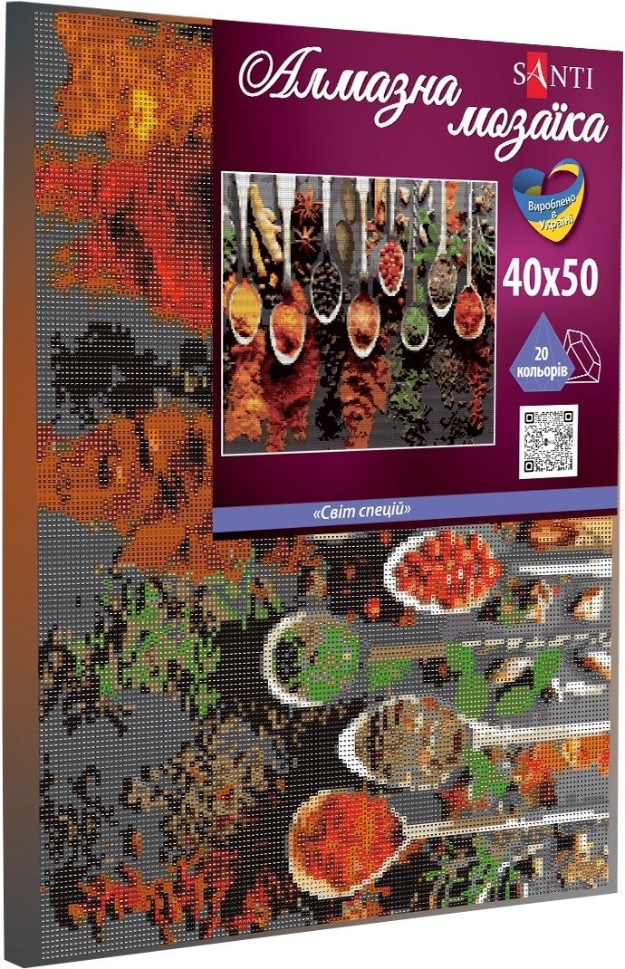 Алмазна мозаїка Santi Світ спецій, 40*50см на підрамнику (954715)фото2