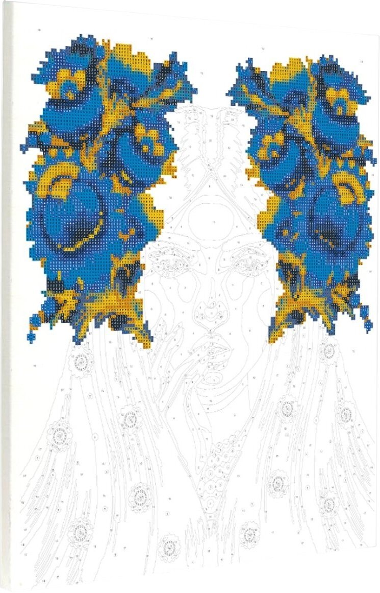 Картина по номерам с алмазной мозаикой Santi Украинская красавица 40*50 см (954691) фото2