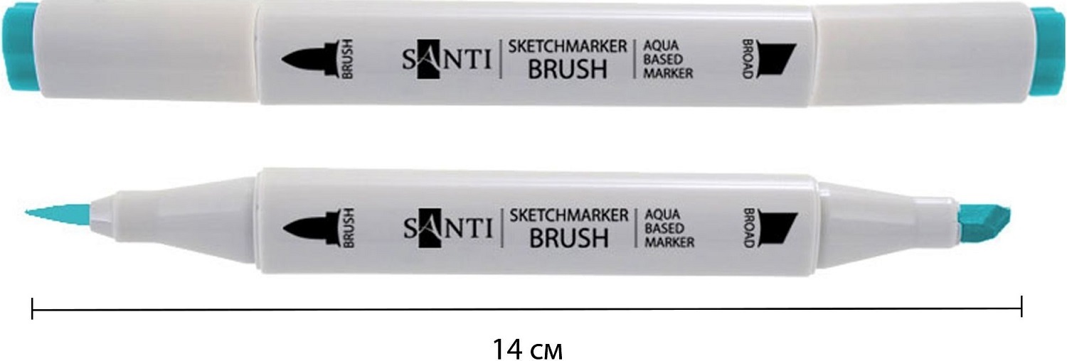 Набір маркерів Santi, акварельні, в сумці, 24 шт (391089)фото3