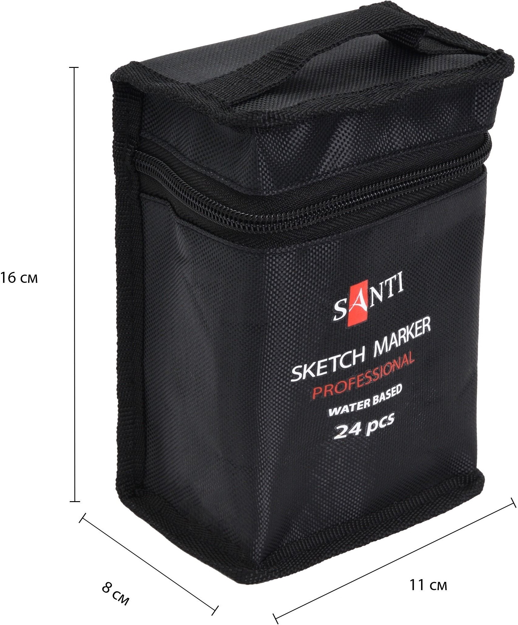 Набір маркерів Santi, акварельні, в сумці, 24 шт (391089)фото5