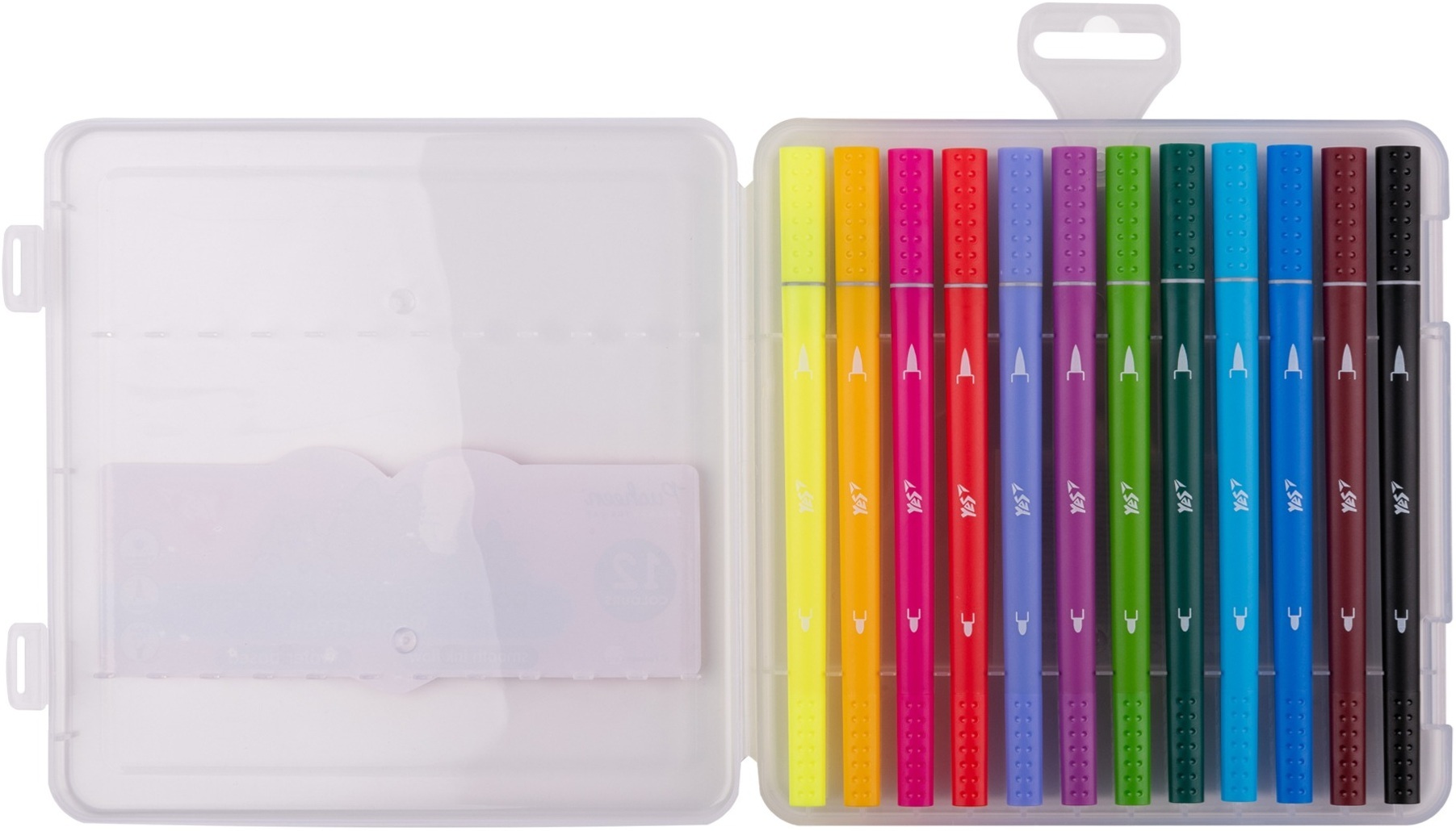 Фломастери двосторонні Yes 12 кольорів Pusheen (650573)фото