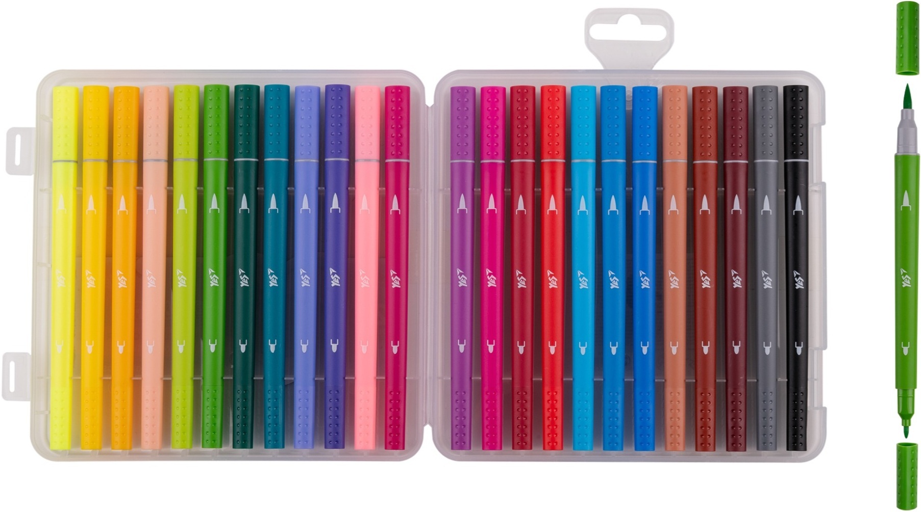 Фломастери двосторонні Yes 24 кольори Pusheen (650576)фото