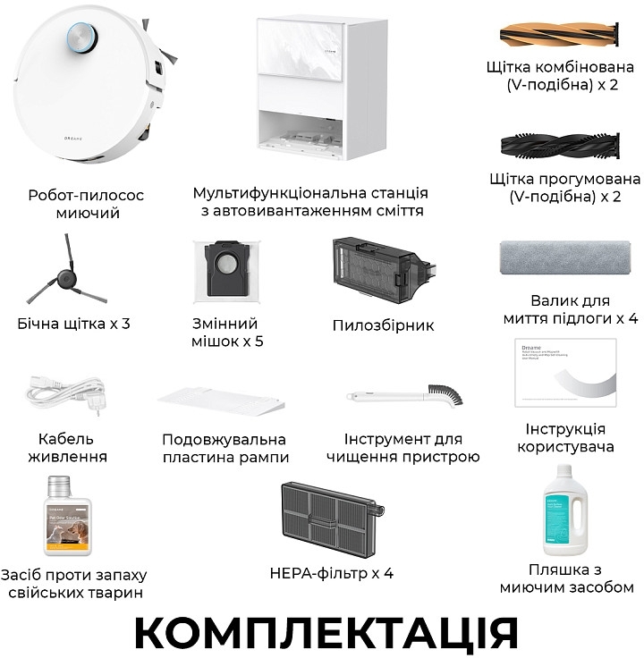 Робот-пылесос Dreame Aqua 10 Ultra (RLR81CE-1-WH) фото 9