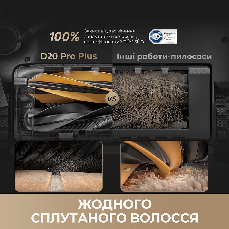 Робот-пылесос Dreame D20 Pro Plus Black (RLD43SD-BL) фото