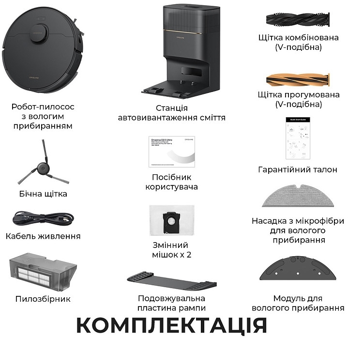 Робот-пылесос Dreame D20 Pro Plus Black (RLD43SD-BL) фото 24