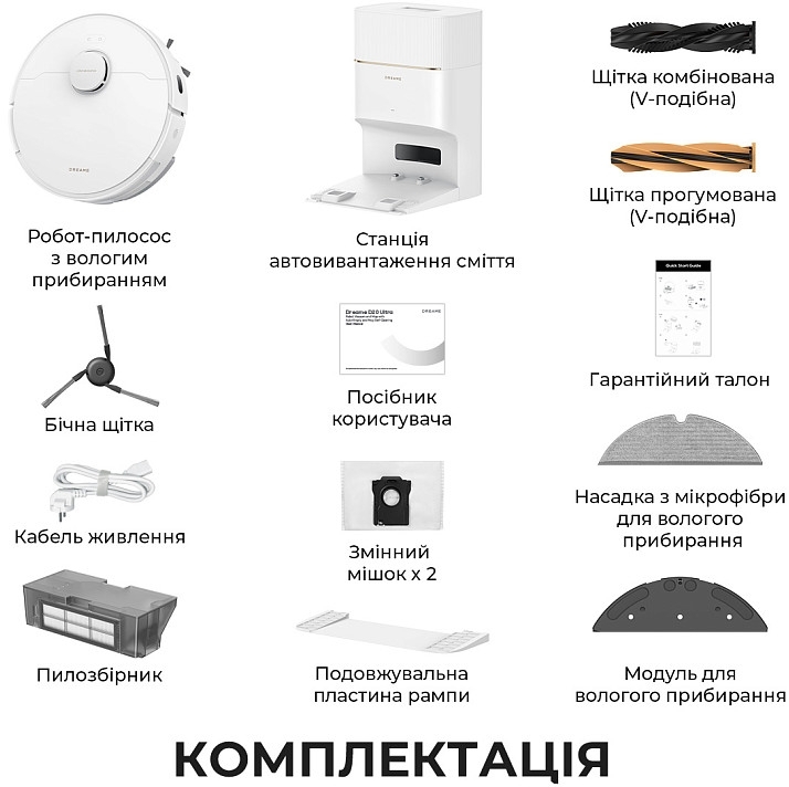 Робот-пылесос Dreame D20 Pro Plus (RLD43SD-WH) фото 8