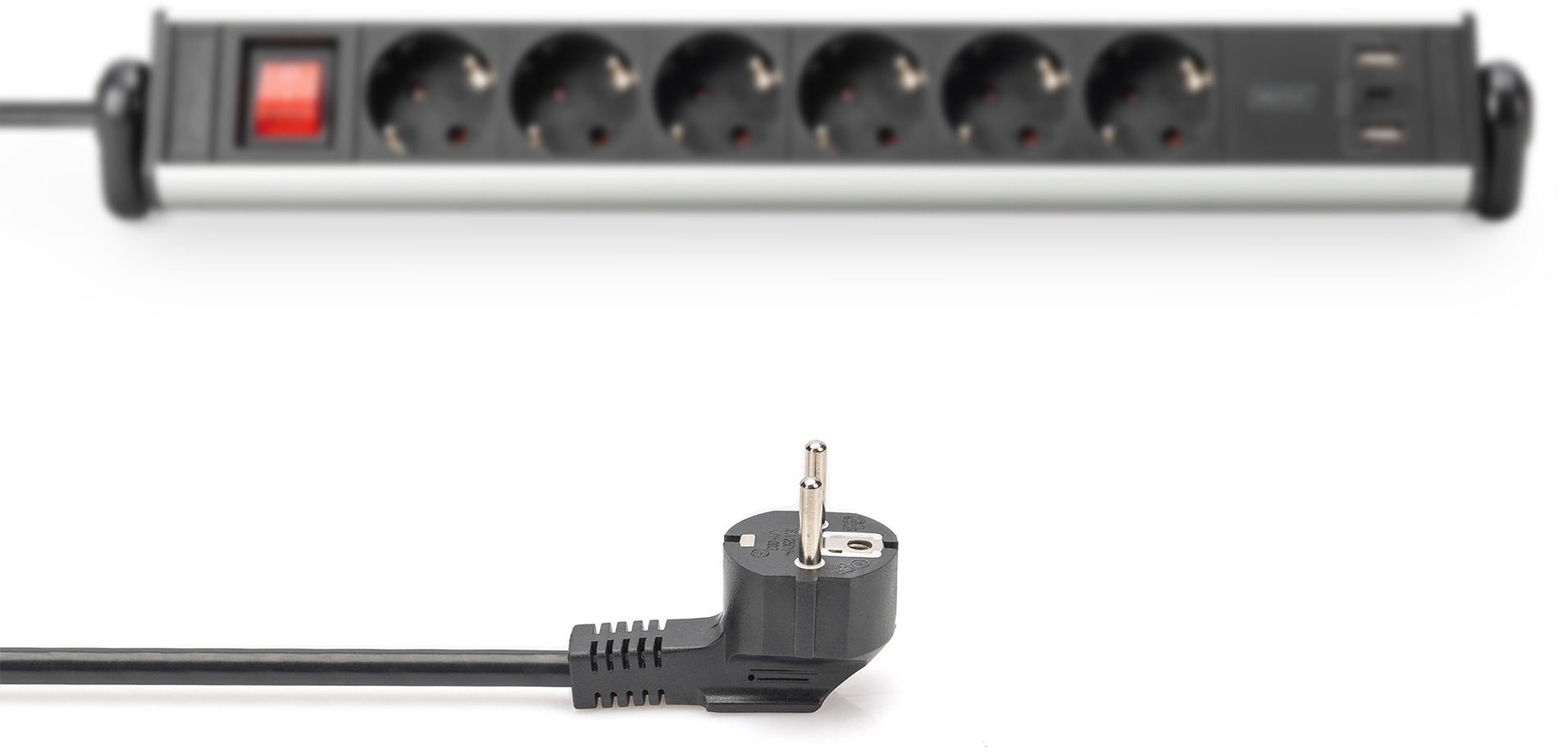 Сетевой фильтр DIGITUS Office, 6xSchuko 16A, 3xUSB 2A, 1.5m (DA-70624) фото 