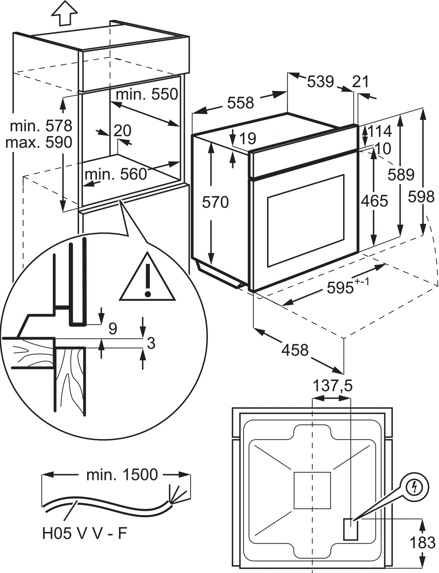 Духовой шкаф Electrolux LOF4P06BK фото 2