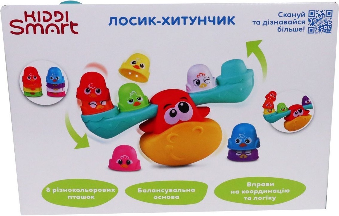 Іграшка-балансир, що розвиває, Kiddi Smart - Лосик-Хитунчик (4553-KS)фото7