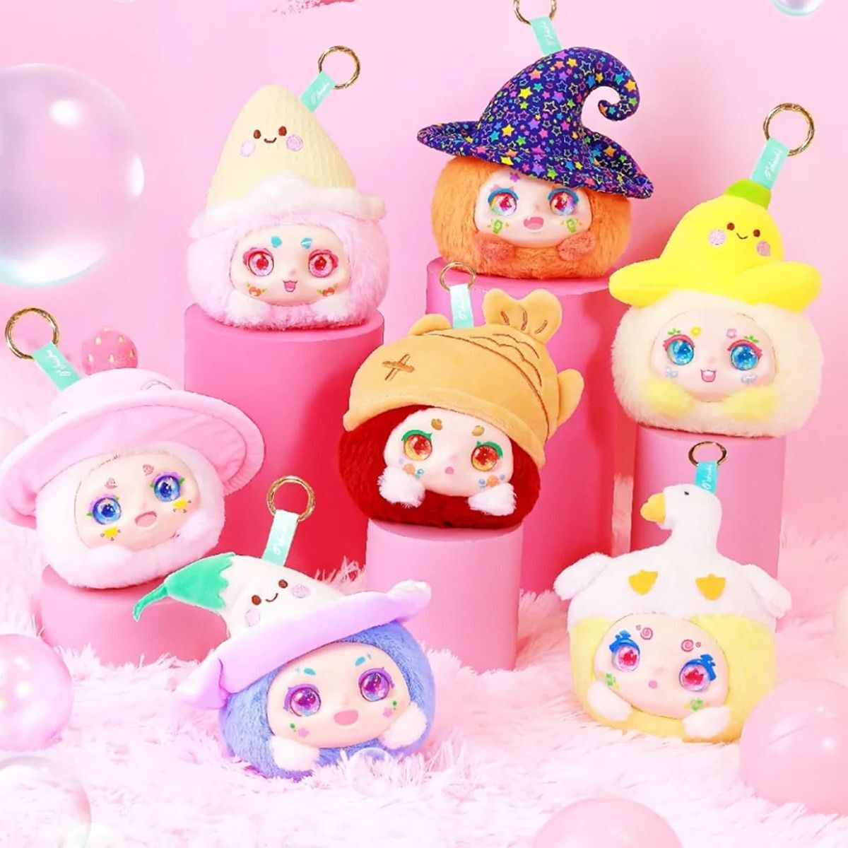 Коллекционная мягкая игрушка-сюрприз с кольцом Pop Top Kimmon - Милашки в шляпках (556022) фото