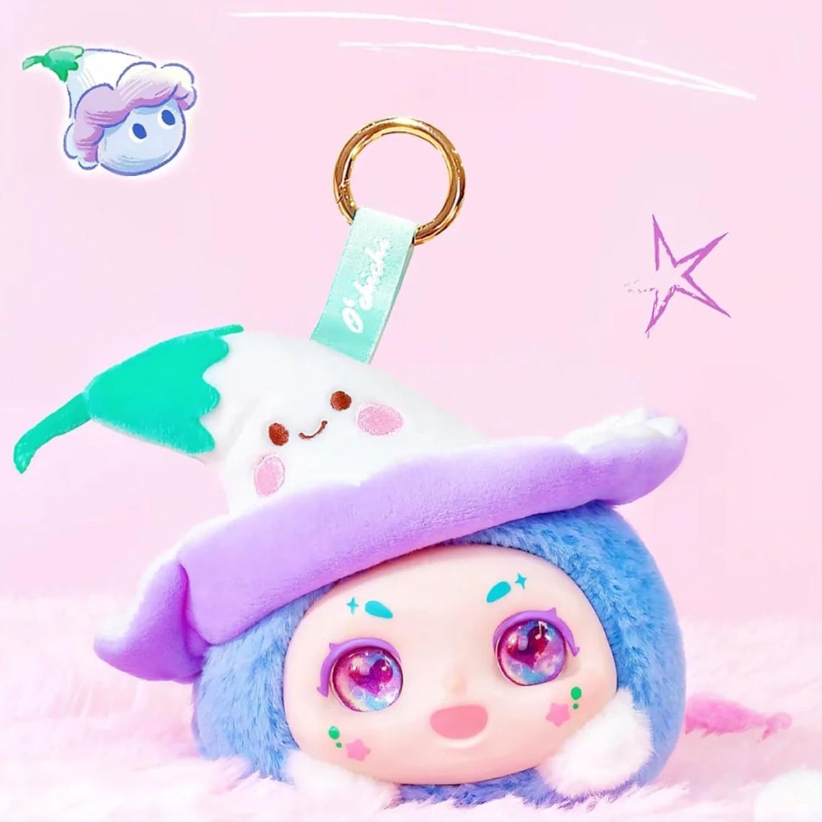 Коллекционная мягкая игрушка-сюрприз с кольцом Pop Top Kimmon - Милашки в шляпках (556022) фото 8