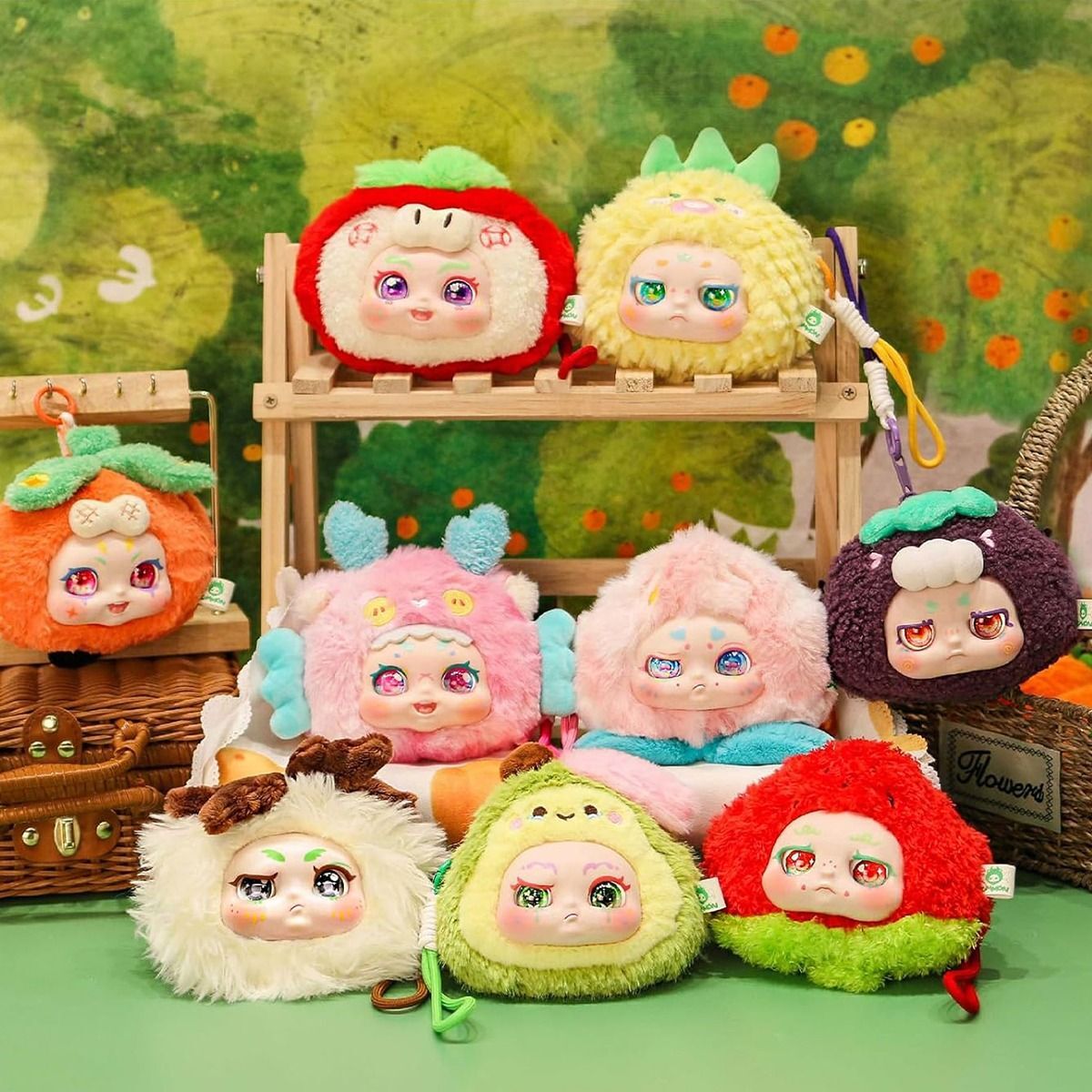 Коллекционная мягкая игрушка-сюрприз с кольцом Pop Top Kimmon - Забавные Фрукты (556101) фото 