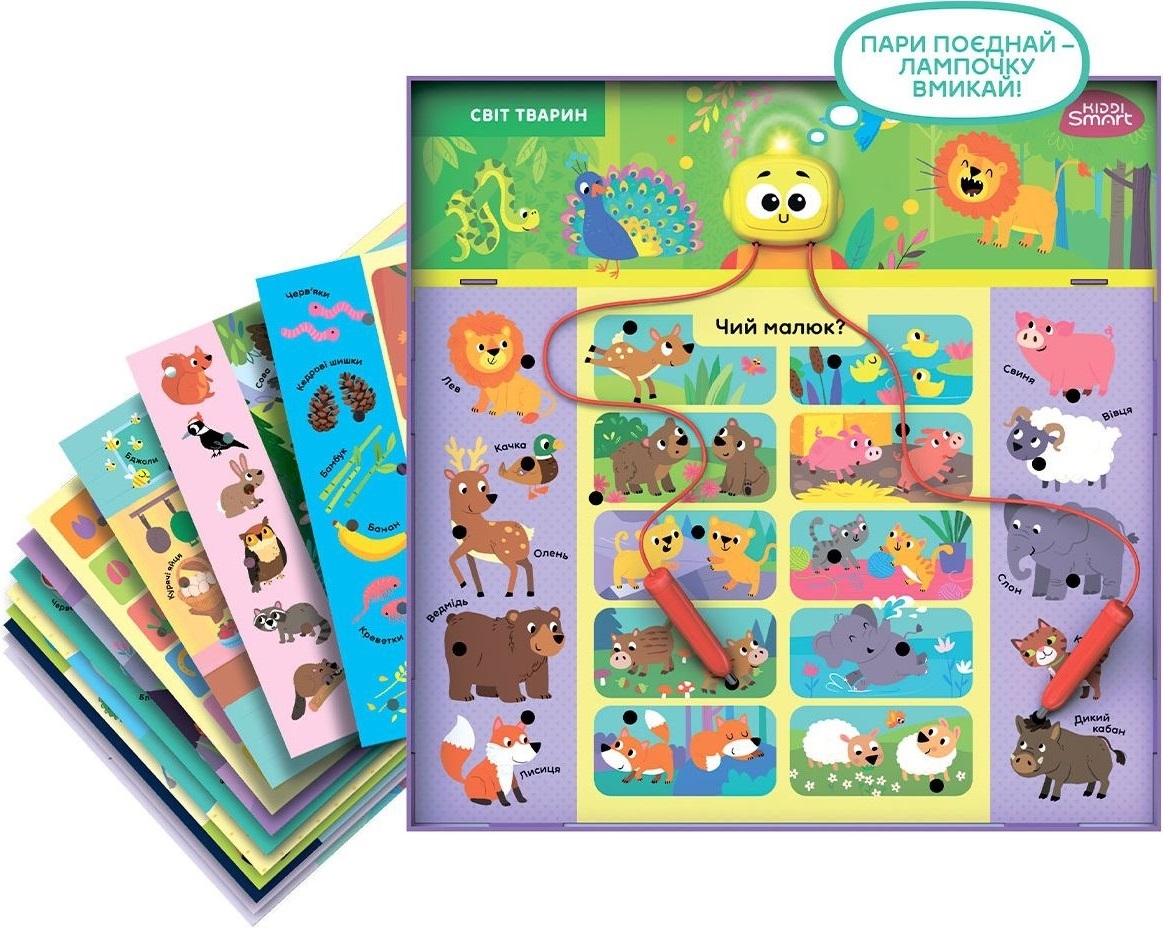 Електронна логічна гра Kiddi Smart - Вікторина Світ тварин S2 (157-A-0011-UA)фото2