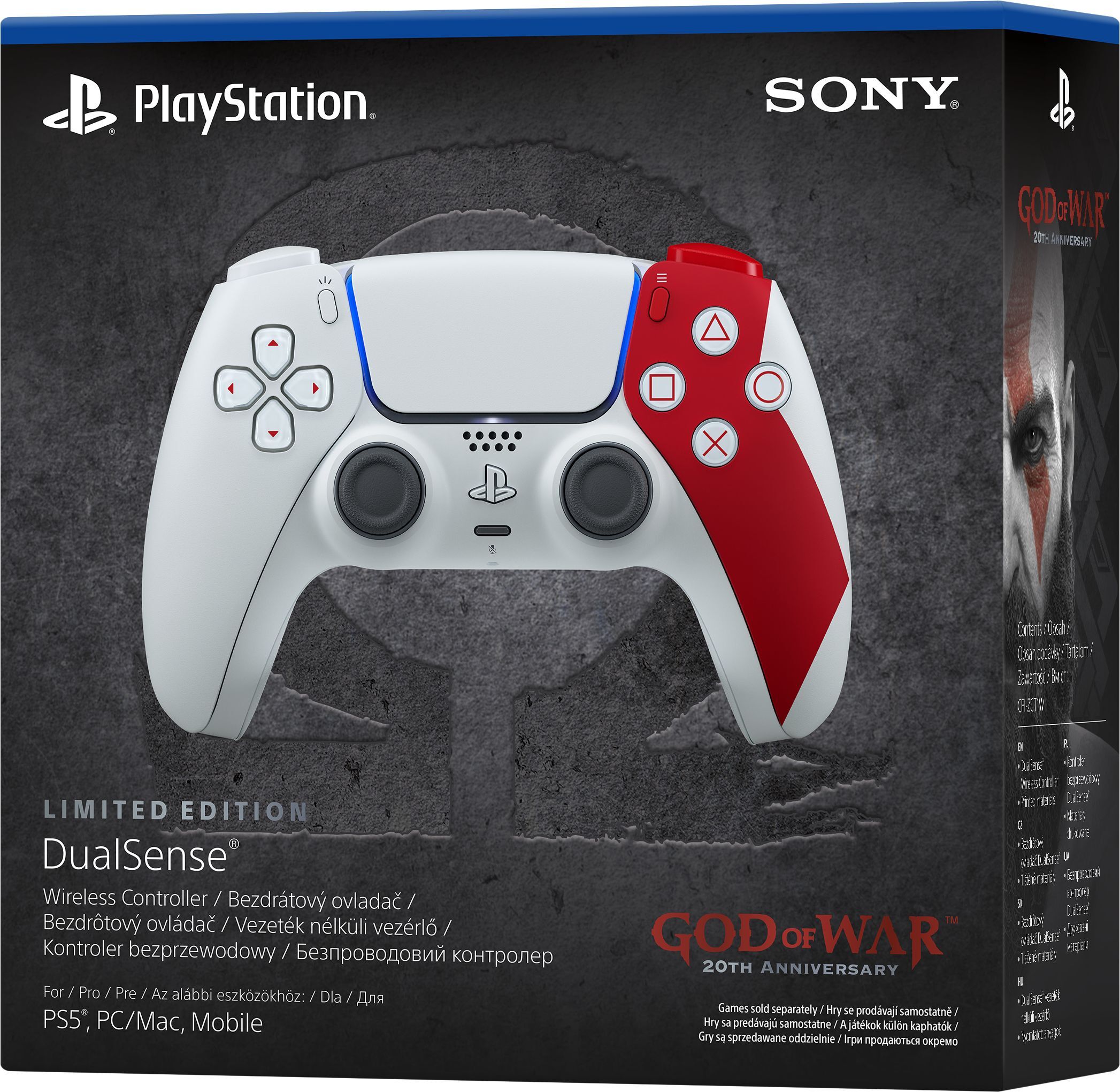 Беспроводной геймпад DualSense для PS5 God of War 20th Anniversary Limited Edition (1000048626) фото 5