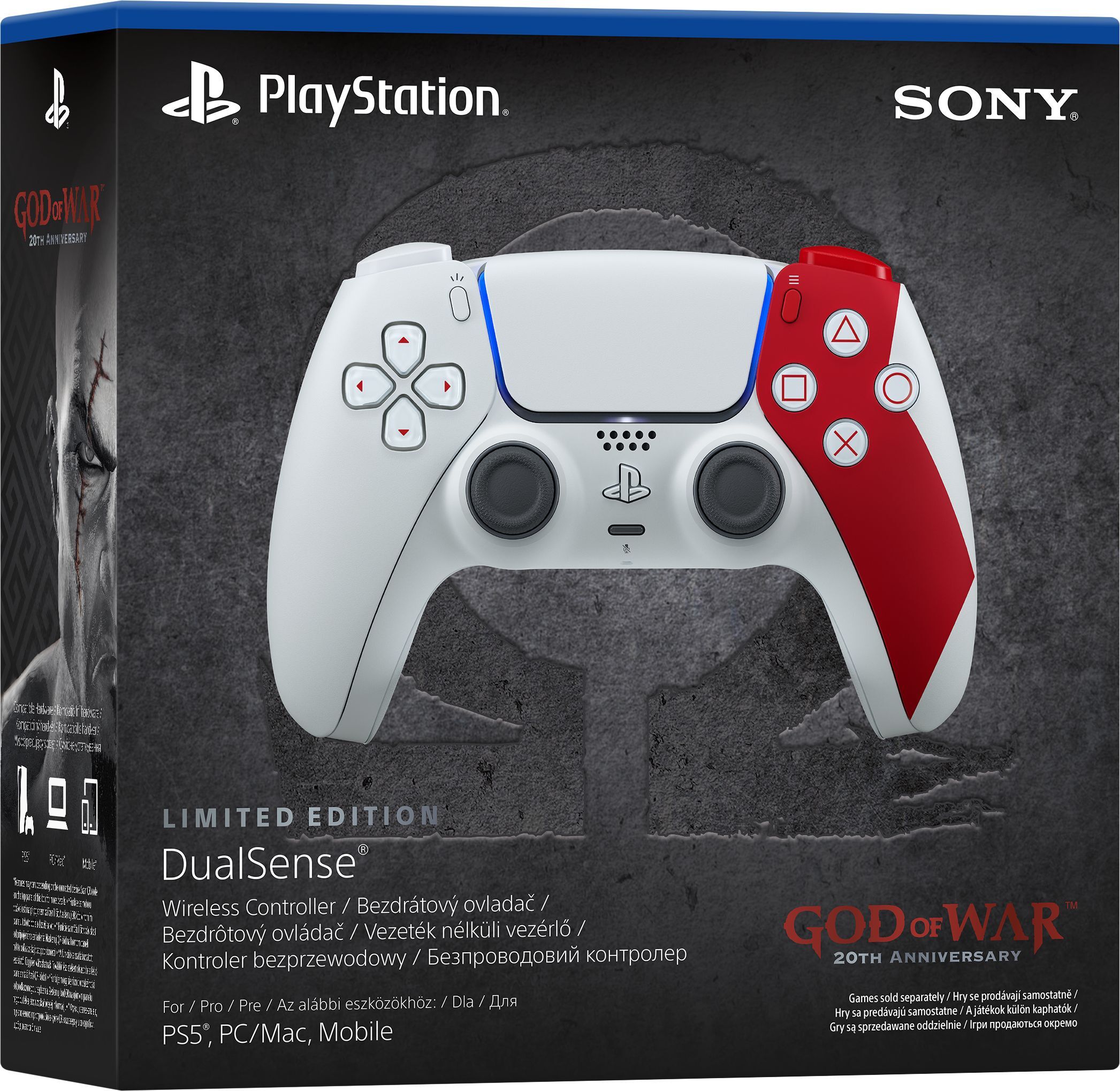 Беспроводной геймпад DualSense для PS5 God of War 20th Anniversary Limited Edition (1000048626) фото 3
