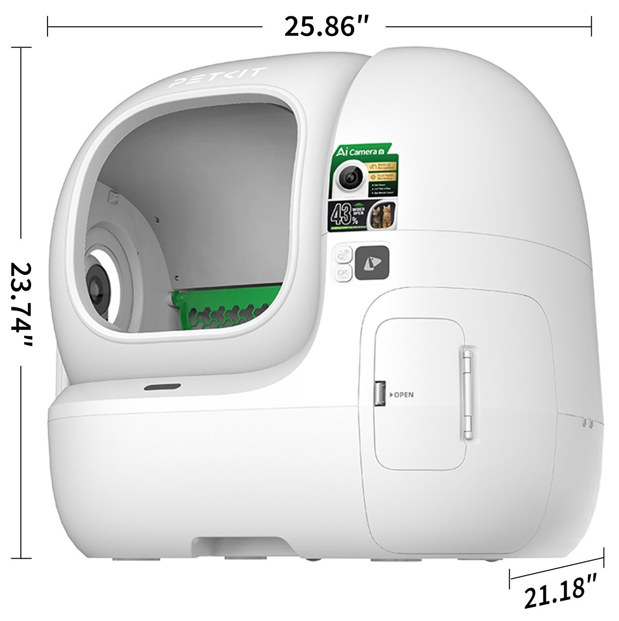 Смарт-лоток Petkit Purobot Max Pro with Cam Self-Cleanфото2