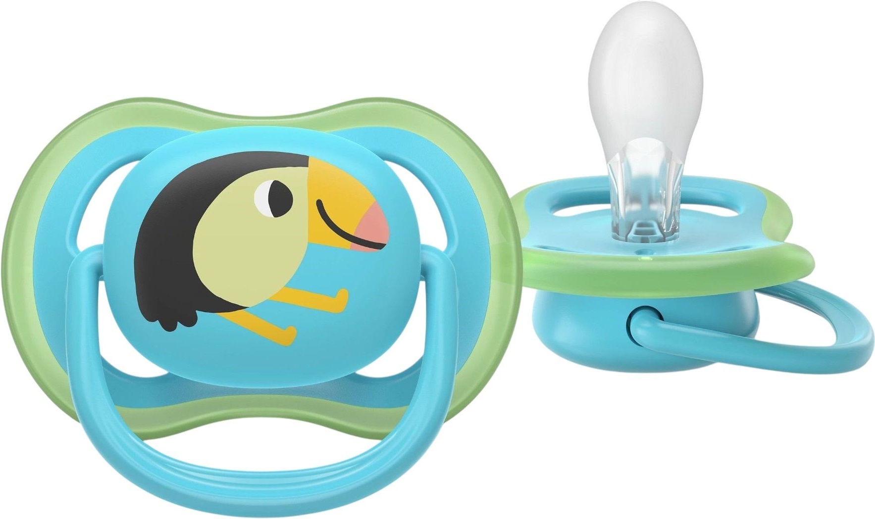 Пустышка Philips Avent Ultra Air, 6-18 мес., 2 шт., для мальчиков (SCF087/11) фото 4