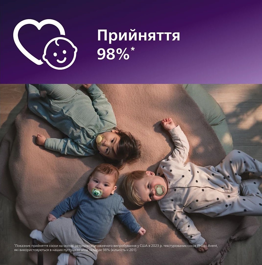 Пустышка Philips Avent Ultra Air, 6-18 мес., 2 шт., для мальчиков (SCF087/11) фото 7