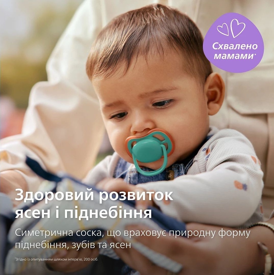 Пустушка Philips Avent Ultra Air, 6-18 міс., 2 шт, для хлопчиків (SCF087/10)фото6