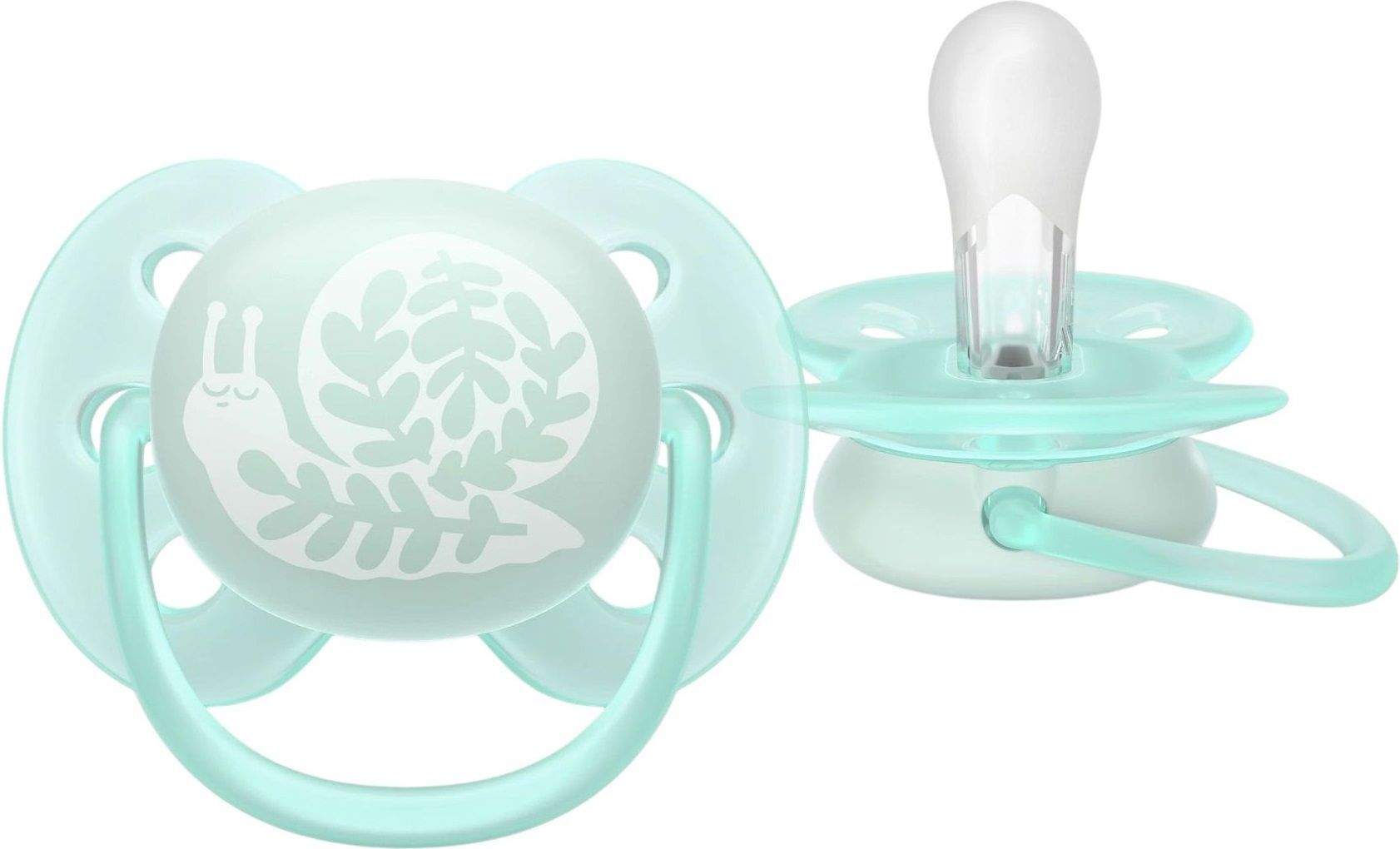 Пустышка Philips Avent Ultra Soft, 0-6 мес. унисекс, 2 шт. (SCF091/41) фото 