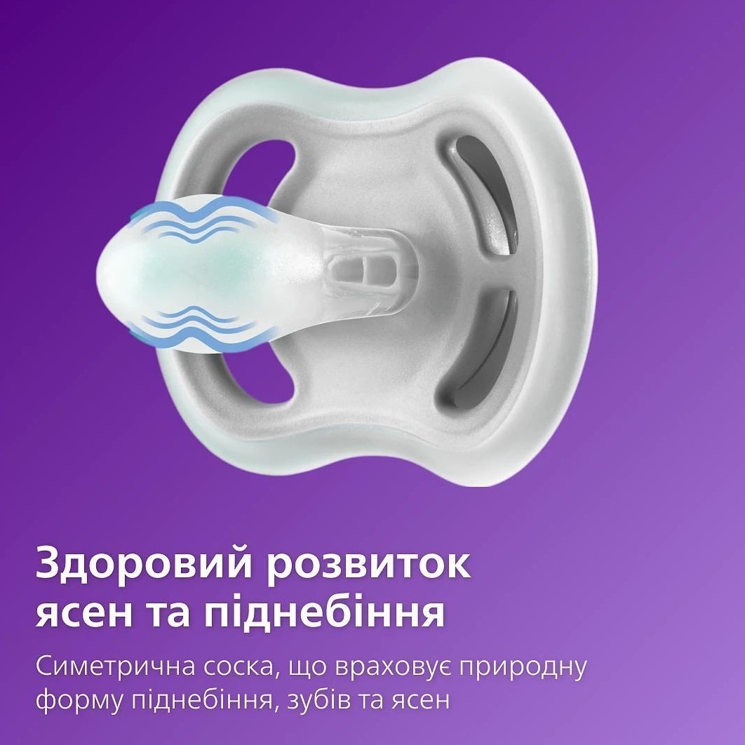 Пустушка Philips Avent Ultra Air, 18+ міс., унісекс, 2 шт. (SCF349/24)фото