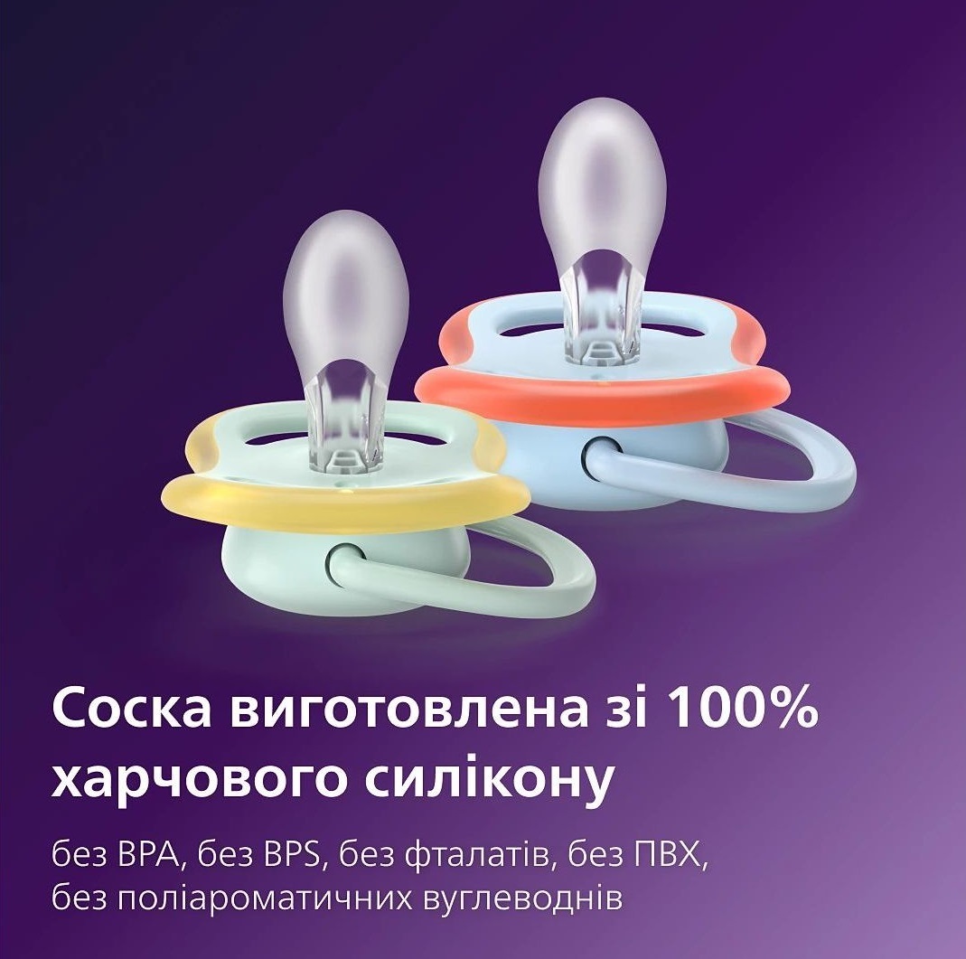 Пустушка Philips Avent Ultra Air, 0-6 міс., 2 шт, для хлопчиків (SCF087/01)фото11