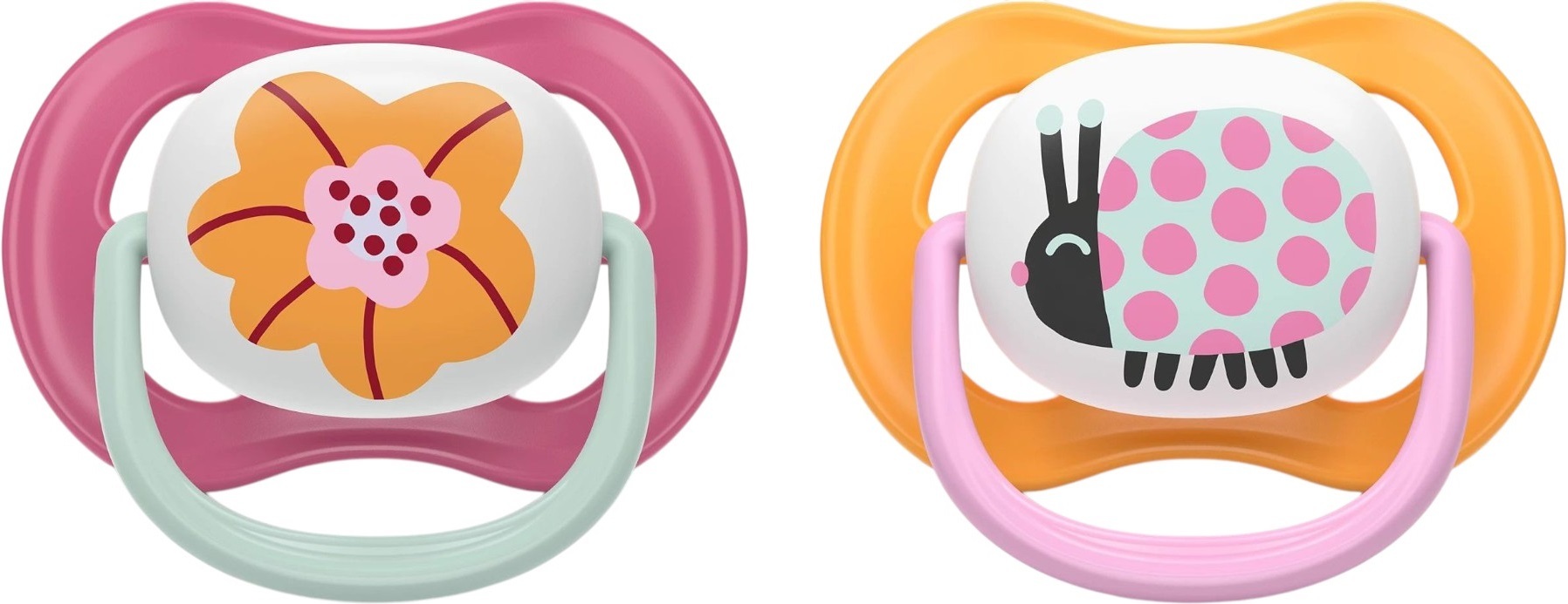 Пустушка Philips Avent Ultra Air, 6-18 міс., 2 шт., для дівчаток (SCF080/27)фото2