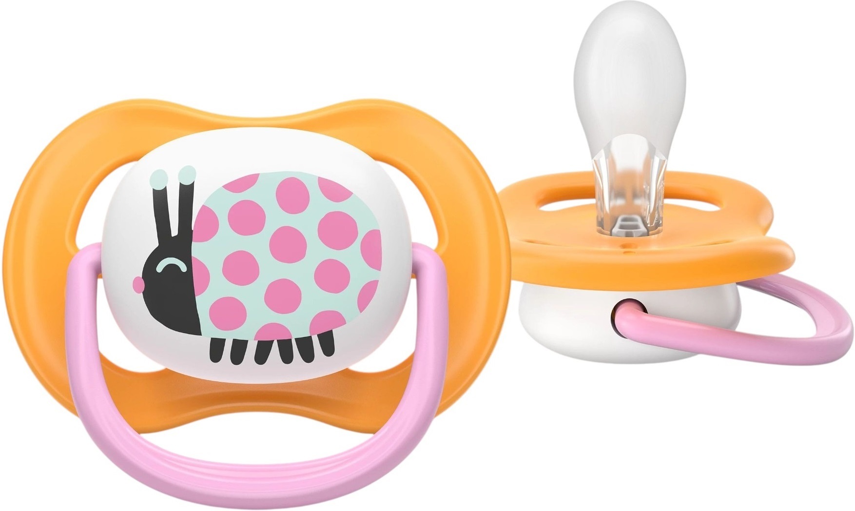 Пустушка Philips Avent Ultra Air, 6-18 міс., 2 шт., для дівчаток (SCF080/27)фото4